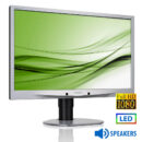 Used (A-) Monitor 241B4L LED/Philips/24``FHD/1920x1080/Wide/Silver/Black/w/Speakers/Grade A-/D-SUB &