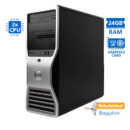 Dell Precision T5500 Tower Xeon 2x E5620(4-Cores)/24GB DDR3/1TB/Nvidia 512MB/DVD/7P Grade A+ Worksta