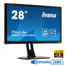 Used (A-) Display ProLite B2875UHSU/IIyama/28\"UHD 4K/3840x2160/Wide/Black/w/Speakers/Grade A-/D-SUB