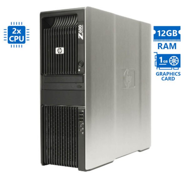 HP Z600 Tower Xeon 2x X5650(6-Cores)/12GB DDR3/500GB/Nvidia 1GB/DVD/7P Grade A Workstation Refurbish