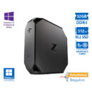 HP Z2 G4 Mini Xeon E-2126G(6-Cores)/32GB DDR4/512GB M.2 SSD/Nvidia Quadro P1000 4GB/No ODD/10P Grade