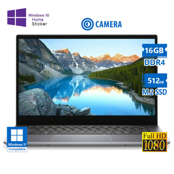 Dell Inspiron 5410 i7-11390H/14``FHD/16GB DDR4/512GB M.2 SSD/No ODD/Camera/10H Grade A Refurbished L