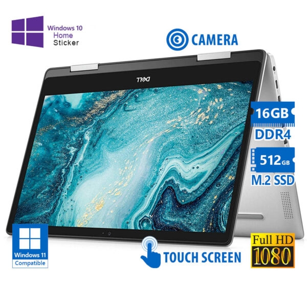 Dell Inspiron 5491 Hybrid (2 in 1) i7-10510U/14\"FHD Touchscreen/16GB DDR4/512GB M.2 SSD/No ODD/Camer