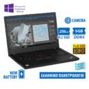 Lenovo (A-) ThinkPad T470 i5-6300U/14``FHD/8GB DDR4/256GB M.2 SSD/No ODD/Camera/New Battery/10P Grad