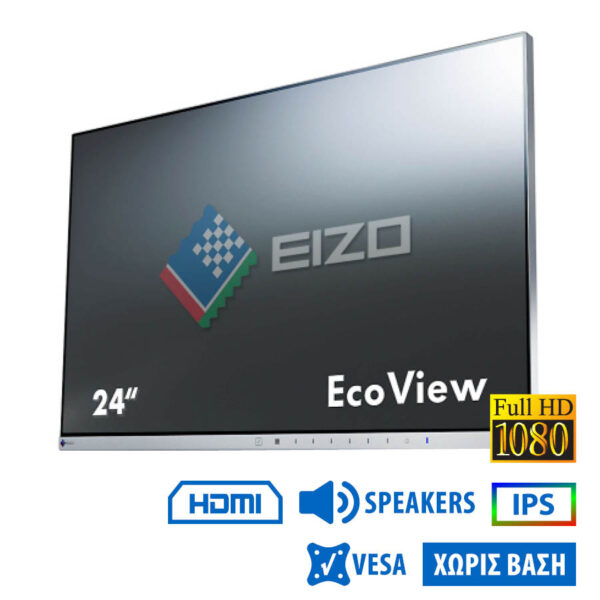 Used Monitor EV2450 IPS LED/Eizo/24``FHD/1920x1080/Wide/Black/w/Speakers/No Stand/D-SUB & DVI-D & DP