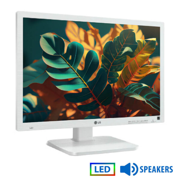 Used (A-) Monitor 22MB65PY LED/LG /22\"/16800x1050/Wide/White/w/Speakers/Grade A-/D-SUB & DVI-D