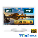 Used (A-) Monitor 23MB35PYI IPS LED/LG /23\"FHD/1920x1080/Wide/White/w/Speakers/Grade A-/D-SUB & DVI-
