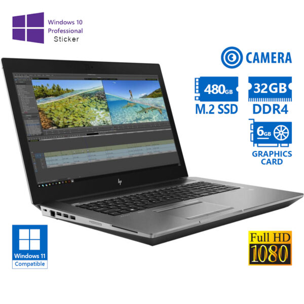 HP ZBook 17 G6 Mobile Workstation i9-9880H/17.3”FHD/32GB DDR4/480GB M.2 SSD/No ODD/Nvidia Quadro RTX