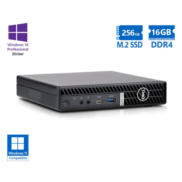 Dell Optiplex 7080 DM i5-10500T/16GB DDR4/256GB M.2 SSD/No ODD/10P Grade A Refurbished PC