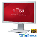 Used (A-) Monitor B23T LED/Fujitsu/23\"FHD/1920x1080/Wide/White/w/Speakers/Grade A-/D-SUB & DVI-D & D
