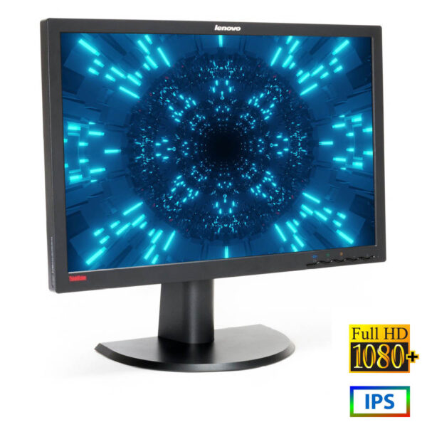 Used (A-) Monitor LT2452pwc IPS LED/Lenovo /24``FHD/1920x1200/Wide/Black/Grade A-/D-SUB & DVI-D & DP