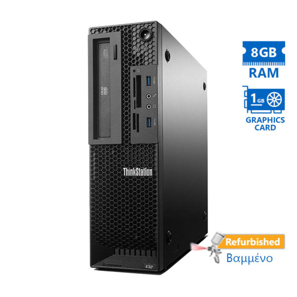 Lenovo ThinkStation E32 SFF Xeon E3-1240v3/8GB DDR3/500GB/Nvidia 1GB/DVD/8H Grade A+ Workstation Ref