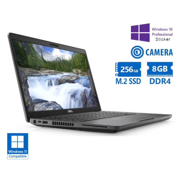Dell (A-) Latitude 5400 i5-8365U/14``/8GB DDR4/256GB M.2 SSD/No ODD/Camera/10P Grade A- Refurbished