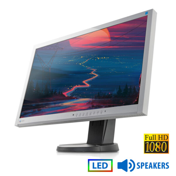 Used Monitor FlexScan EV2335W LED/Eizo/23\"FHD/1920x1080/Wide/Gray/Black/w/Speakers/D-SUB & DVI-D & D