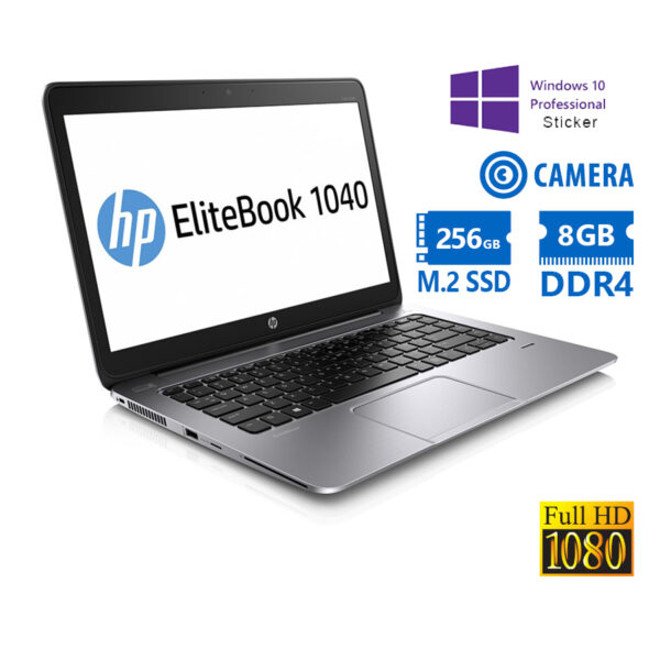 HP (A-) EliteBook Folio 1040 G3 i5-6200U/14``FHD/8GB DDR4/256GB M.2 SSD/No ODD/Camera/10P Grade A- R