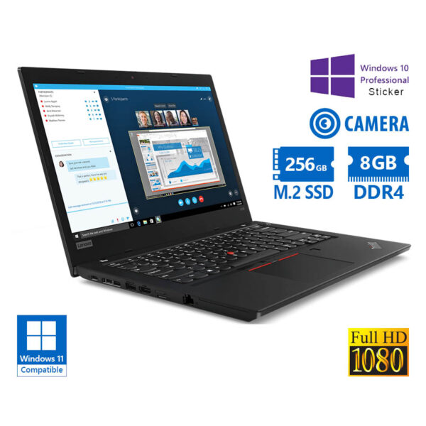 Lenovo (A-) ThinkPad L480 i5-8250U/14``FHD/8GB DDR4/256GB M.2 SSD/No ODD/Camera/10P Grade A- Refurbi