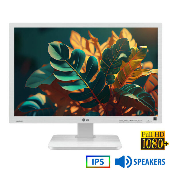 Used (A-) Monitor 24MB65PM IPS LED/LG/24\"FHD/1920x1200/Wide/White/w/Speakers/Grade A-/D-SUB & DVI-D