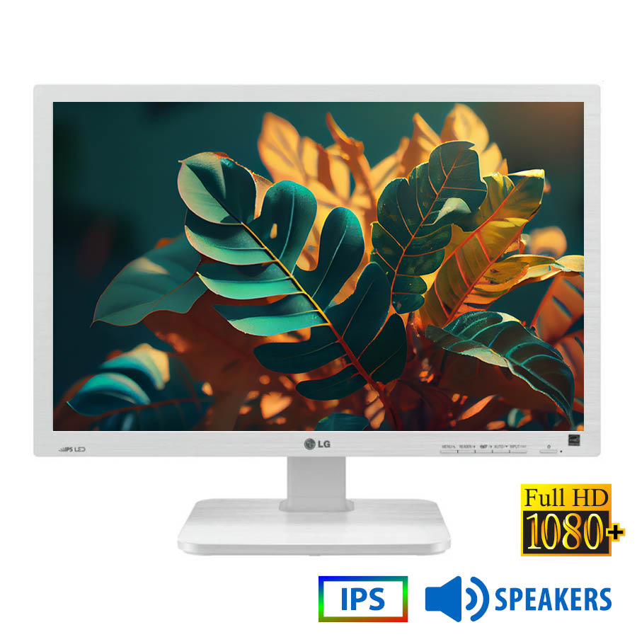Used (A-) Monitor 24MB65PM IPS LED/LG/24\"FHD/1920x1200/Wide/White/w/Speakers/Grade A-/D-SUB & DVI-D
